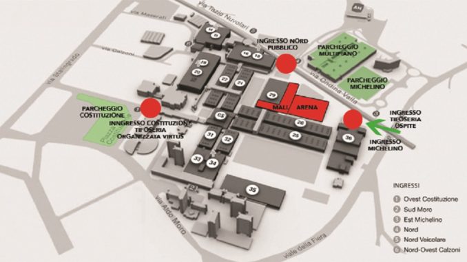 Mappa Virtus Segafredo Arena