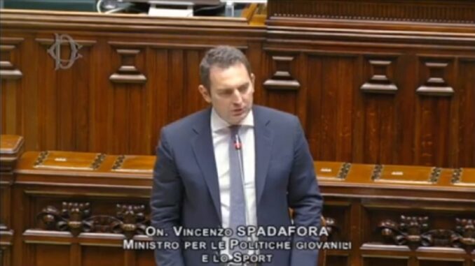 Vincenzo Spadafora, Ministro delle Politiche giovanili e dello Sport